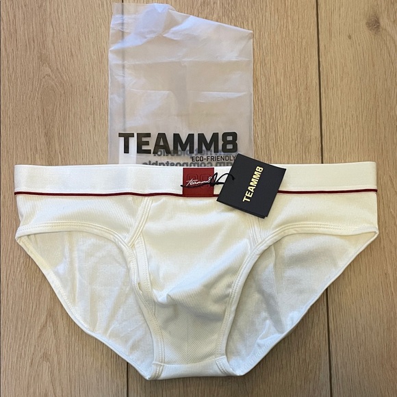 TEAMM8 MVP Ribbed Cotton Blend Fly-Front Briefs - Picture 4 of 8